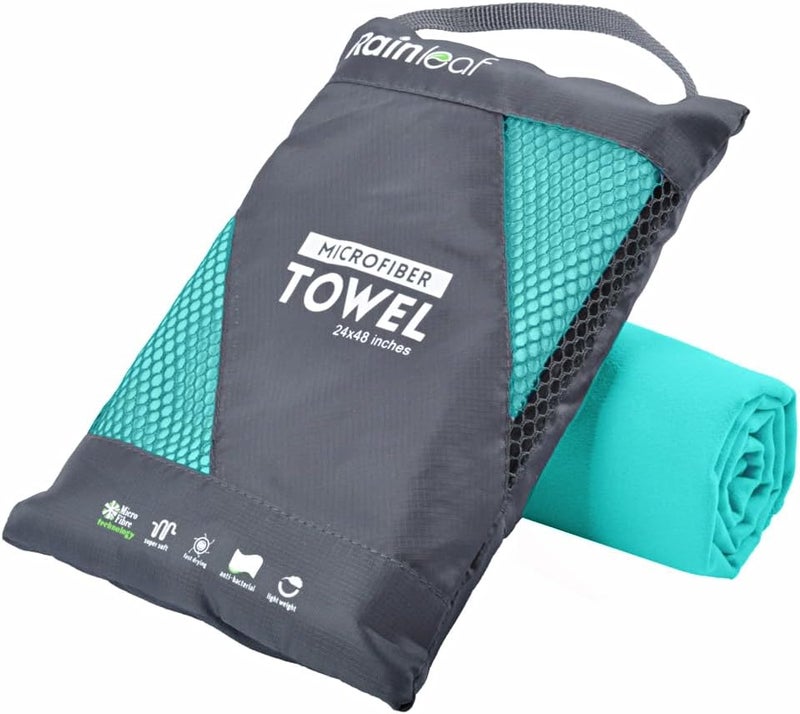 Rainleaf Microfiber Towel,Mint Color,20 X 40 Inches - Image 1