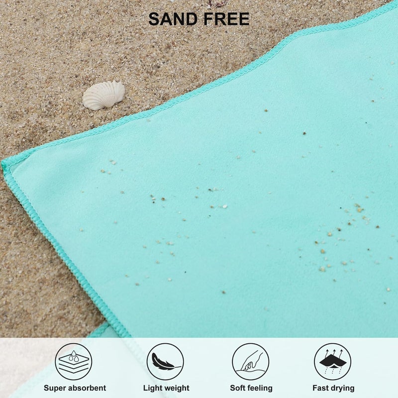 Rainleaf Microfiber Towel,Mint Color,20 X 40 Inches - Image 5