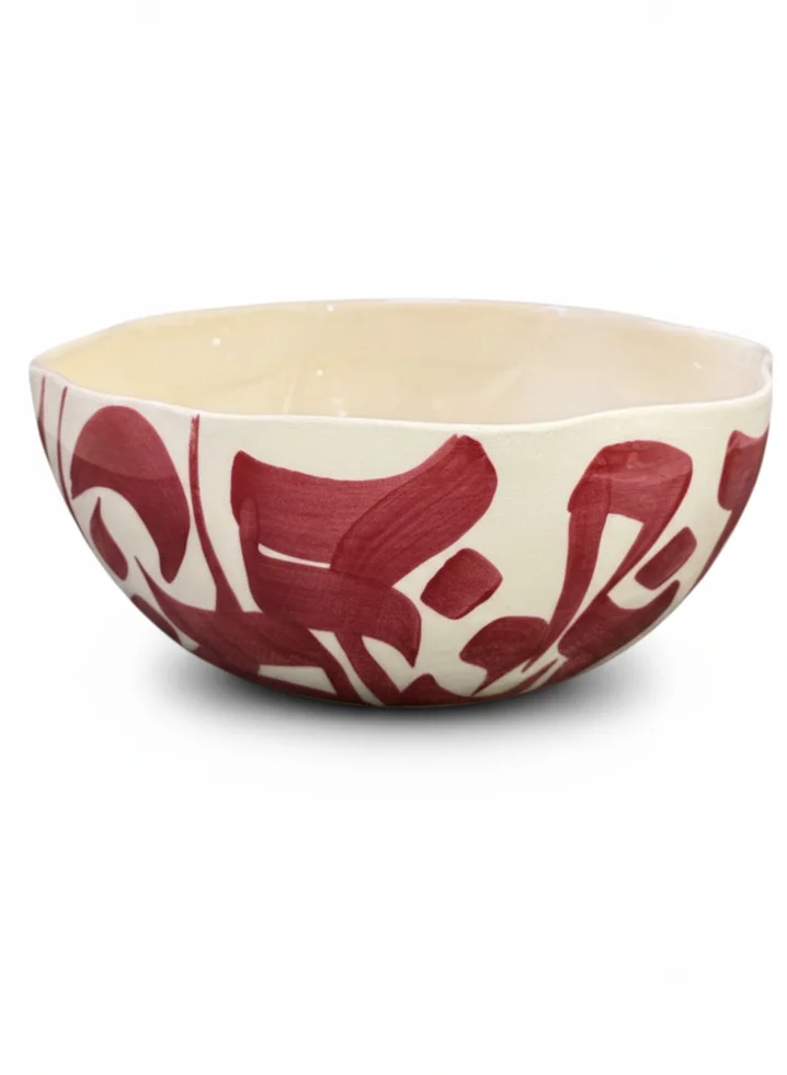 تادارت CALLIGRAPHY SOUP BOWL - New shape RED EXTERIOR