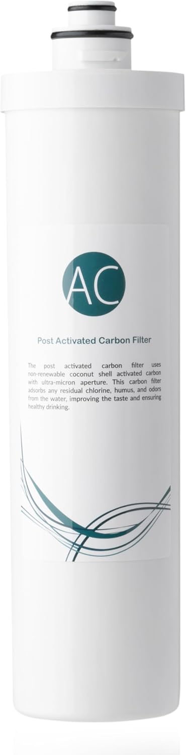 iSpring iSpring FT15Q QuickChange Inline Carbon Filter for Ultra Filtration Under Sink Water Filter System fits CUA3 CUA4 White  - Image 1