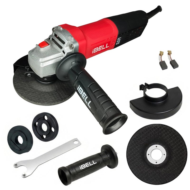 IBELL TOOLS IBELL AG15-70 Angle Grinder | 850W Heavy Duty Power Tool | Copper Armature | 115mm (4.5") Disc Diameter | 11000 RPM | Includes Grinding Wheel & Safety Guard | 6 Months Warranty - Image 5