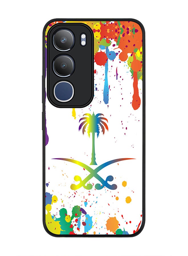 Stylizedd For vivo Y19s / Y19s Pro Case,Slim fit Camera Protection, Shockproof Thin Phone cover  - Colorful Saudi