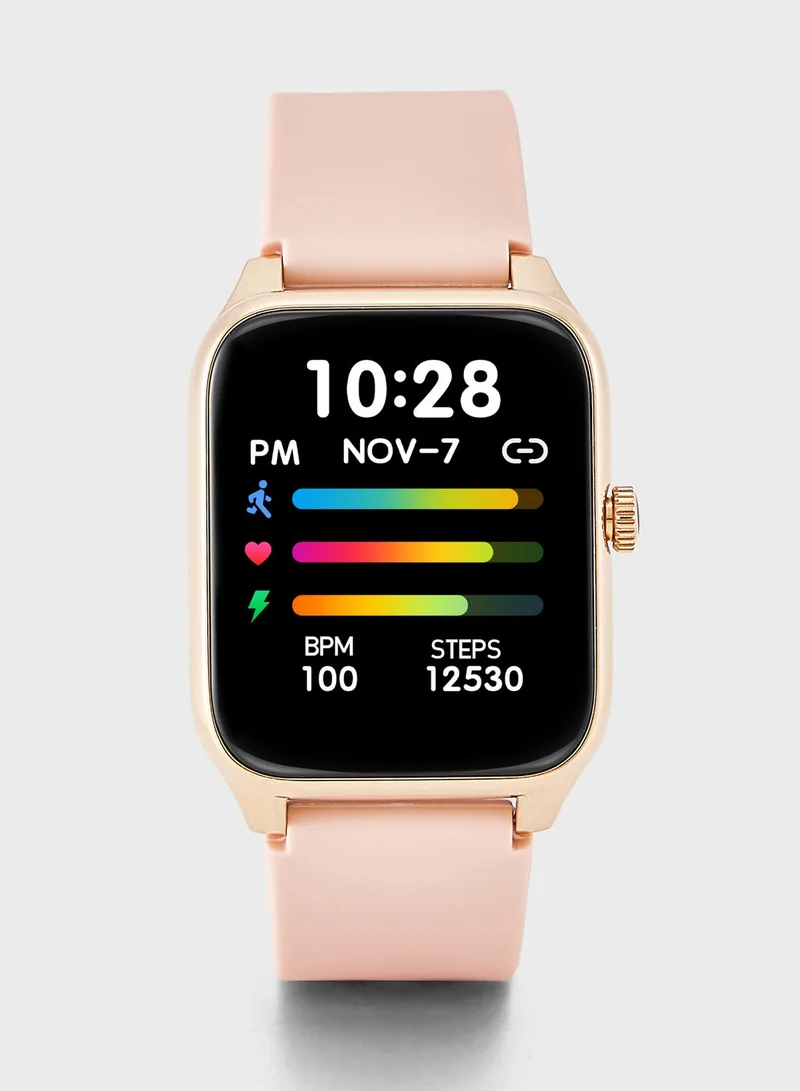 Ginger Amoled Smart Watch With Bluetooth Call, Heart Rate, Blood Pressure And Blood Oxygen Monitoring