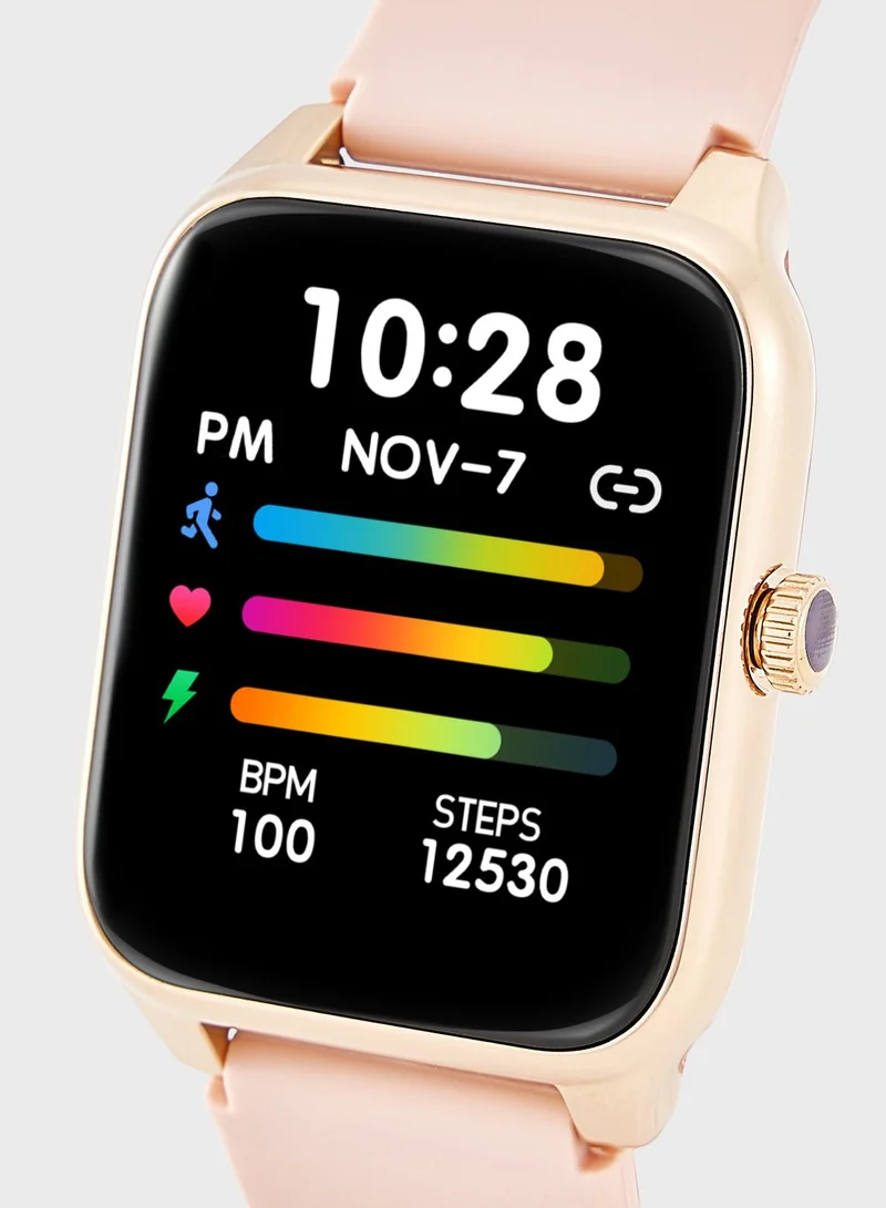 Ginger Amoled Smart Watch With Bluetooth Call, Heart Rate, Blood Pressure And Blood Oxygen Monitoring