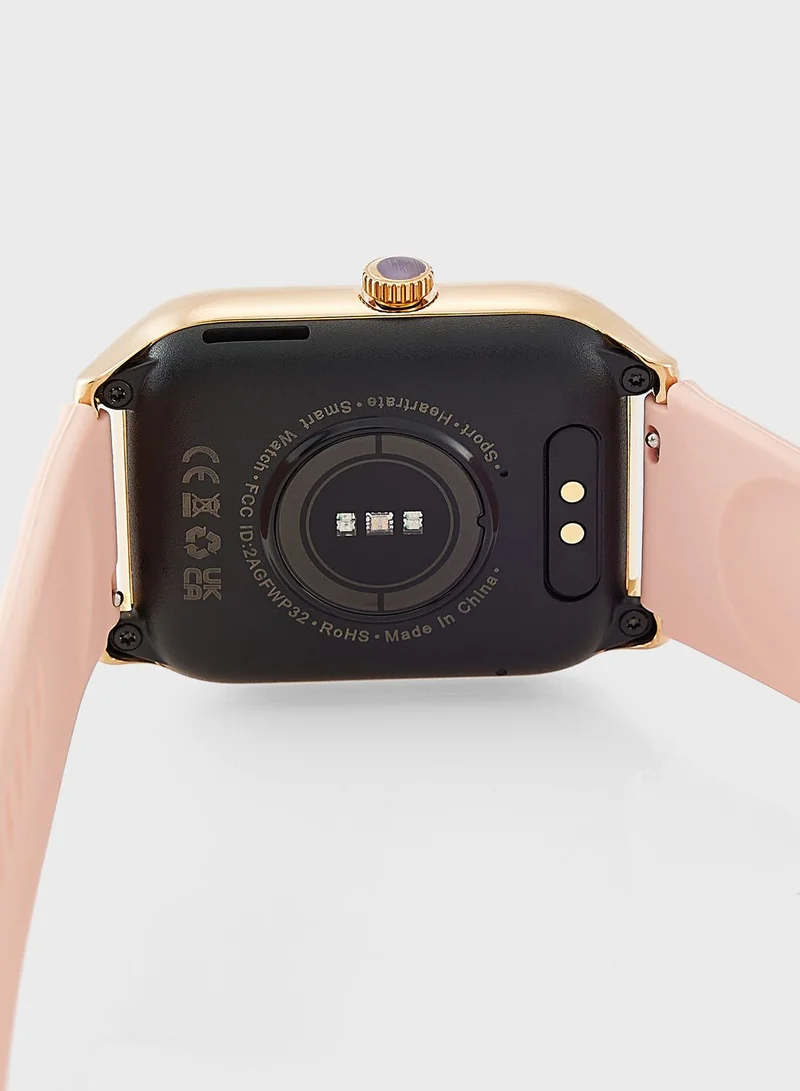 Ginger Amoled Smart Watch With Bluetooth Call, Heart Rate, Blood Pressure And Blood Oxygen Monitoring