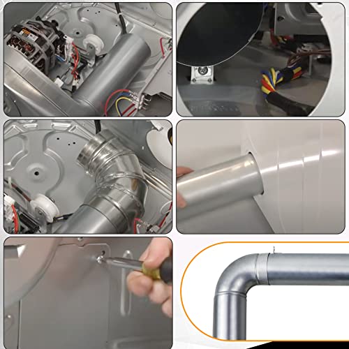 Feikeer Upgraded 383EEL9001B Dryer Venting Kit Assembly Compatible with LG Kenmore Sears, Replaces 3911EZ9131X 1266802 AH3575086 EA3575086, AP4438852, PS2438605, EAP2438605, Adjustable - Image 5