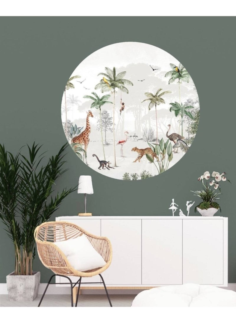 Round Landscape Magnificent Forest Animals Wall Sticker - pzsku/ZA56EA72D0C66C598A656Z/45/_/1729937859/724dbe4a-cd42-4046-ad0d-b2ef507eaf0f