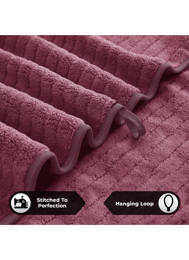 Story@Home Story@Home Hand Towel Set of 4 | 400 GSM Microfiber Hand Towels | Color : Pink & Blue | Soft Towel & Absorbent Gym Towel | Quick Dry Towel for Kitchen Towel | Lightweight Bamboo Towels for Kids Towel  - Image 4
