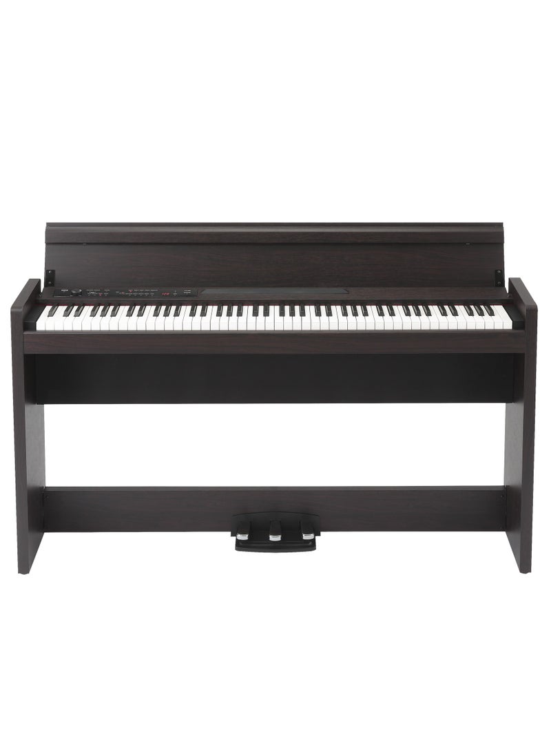 Korg LP-380-RW U | LP Series | 88-Key Digital Piano | Real Weighted Hammer Action 3 | Keyboard Cover | Made in Japan | Rosewood - Image 1