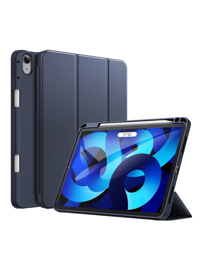 VR Creative Smart Case for iPad Air 11-inch M4/M3/M2 (2026/2025/2024) & 10.9 Inch iPad Air 5/4 (2022/2020 5th/4th Generation) – with Pencil Holder, Slim Tablet Cover with Soft TPU Back, Auto Wake/Slee