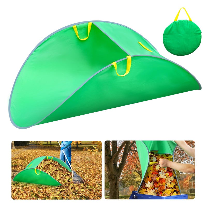 Tryly Leaf Collector, Foldable Leaf Bags, Portable Pop Up Lawn and Leaf Collector, Patent Number D1005635, â€‹â€‹â€‹Reusable Yard Garden Bags for Leaves Lawn Trash - Image 1
