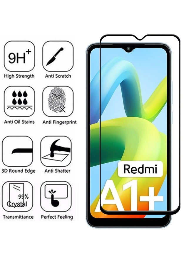 Xiaomi Redmi A1 Plus Screen Protector – Premium Edge to Edge Tempered Glass Protector, High Transparency, Delicate Touch, Anti-Explosion, Smooth Arc Edges, Easy Installation - Image 3