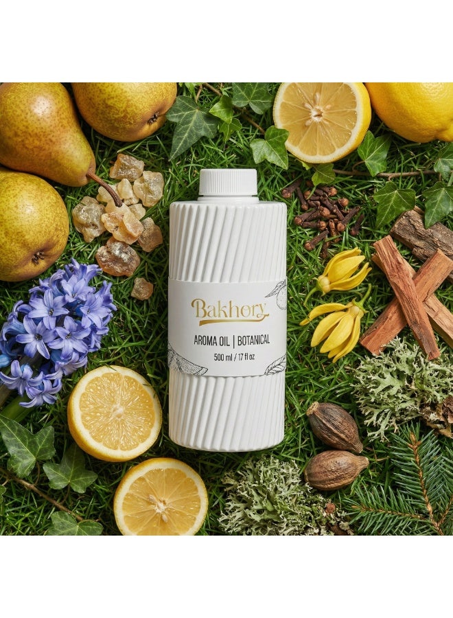 Bakhory Botanical Aroma Oil 500ML, Green Leaf Scent with Fresh Citrus, Floral & Woody Notes - Image 3