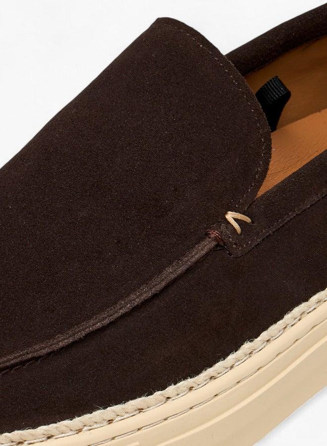 DUCHINI Men's Solid Slip-On Loafers - Image 4