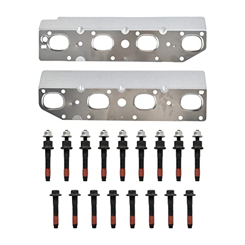 SUSUCAR Exhaust Manifold Gasket Bolts Stud Nut Set for 2009-2018 Chrysler Dodge Ram 1500 2500 3500 Jeep 5.7L V8 (Complete Left and Right Set) - Image 1