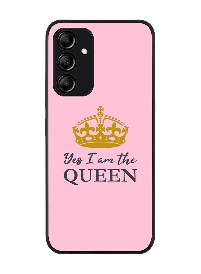 Stylizedd Rugged Black edge case for Samsung Galaxy A54 5G Slim fit Soft Case Flexible Rubber Edges Anti Drop TPU Gel Thin Cover - Yes I'm the Queen - Image 1