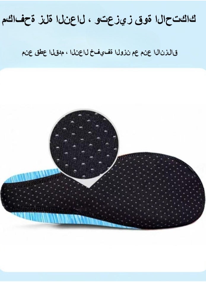 Angola Panda 1 Pair Quick-Dry Anti-Skid Water Socks Water Shoes for Women Men Kids, Barefoot Quick-Dry Aqua Water Socks Slip-on Swim Beach Shoes for Snorkeling Surfing Kayaking Beach Walking Yoga,Water Shoes for Women Men, Outdoor Beach Shoes Swimming Aqua Socks Quick-Dry Snorkeling Shoes  - Image 4