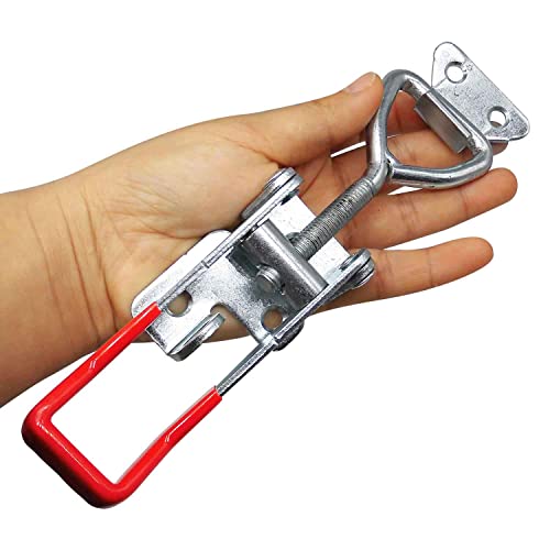 CUKAYO 4003 Toggle Latch Clamp, Adjustable Toggle Latches With Lock Hole,1320Lbs Holding Capacity Heavy Duty Toggle Clamp for Smoker Lid Jig, ToolBox Case, 2pack - Image 2