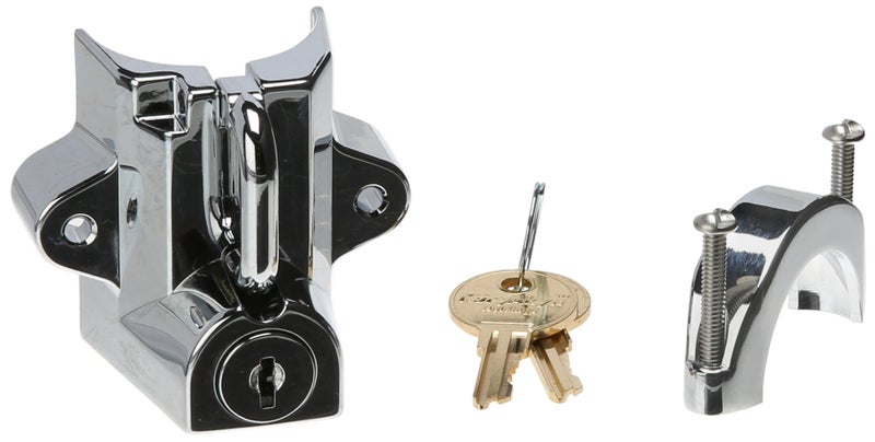Kuryakyn 4232 Motorcycle Accessory TamperProof Helmet Security Lock Universal Fit for Motorcycles with 114 to 112 Diameter Frame Tubes Chrome