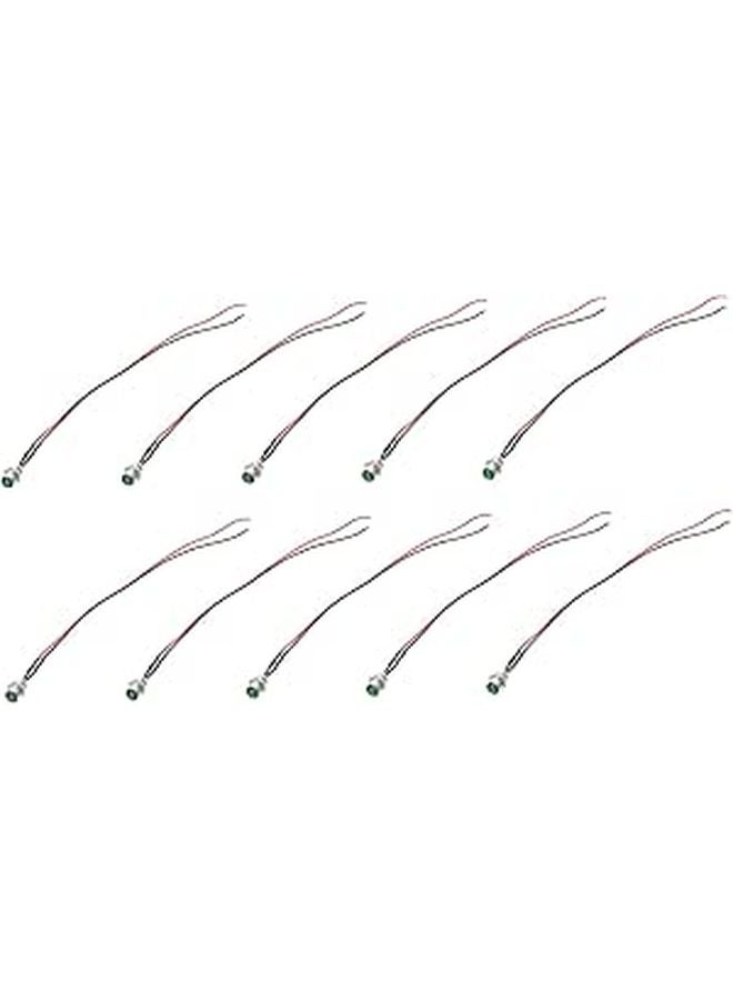 10Pcs Red LED Signal Indicator Lights with Wire for Vehicles and Equipment Easy Installation Low Power - Image 1