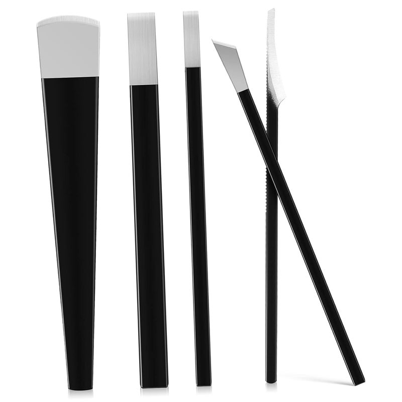 Professional Pedicure Tools Set 5PCS Stainless Steel Callus Remover Foot Scraper Kit - Image 1