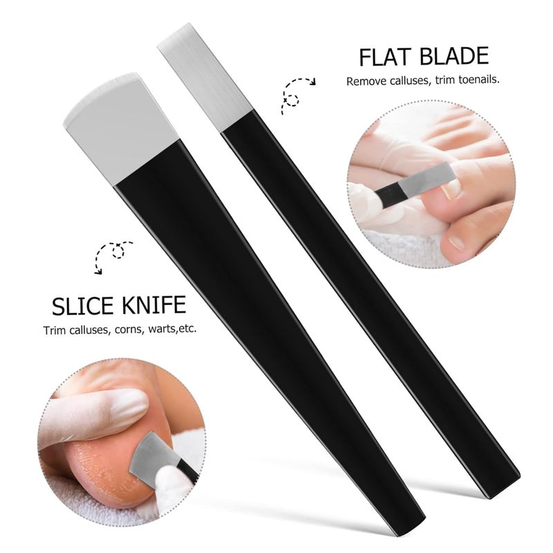 Professional Pedicure Tools Set 5PCS Stainless Steel Callus Remover Foot Scraper Kit - Image 4