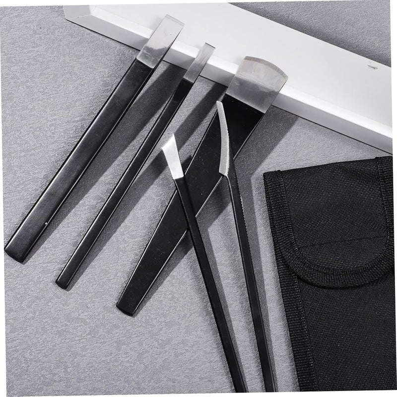 Professional Pedicure Tools Set 5PCS Stainless Steel Callus Remover Foot Scraper Kit - Image 5