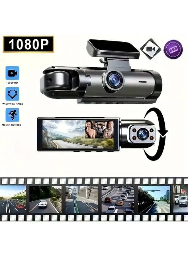 1080P Dual Camera Driving Recorder 32GB Night Vision 24H Loop Recording Wide Angle - Image 3
