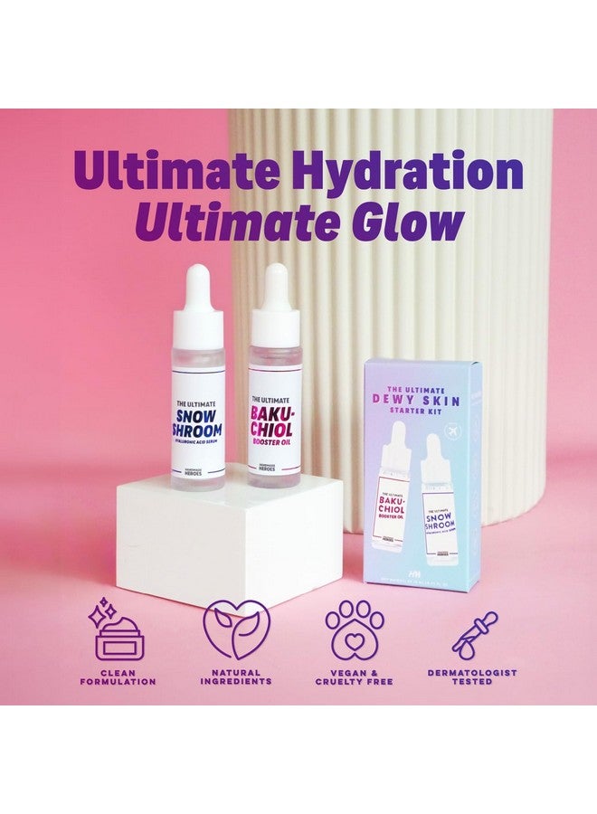 Handmade Heroes Travel size 2% Bakuchiol Oil and Hyaluronic Acid Serum with Sugarcane Squalane, All Natural Retinol Alternative For Radiant and Line Smoothing Travel Set for Dewy Skin - Image 3