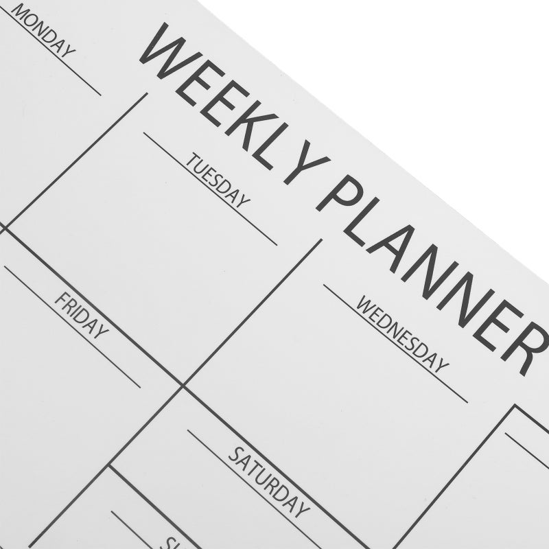 Self Adhesive Whiteboard Sticker Calendar for Wall Flexible Dry Erase Weekly Planner PVC Board - Image 3