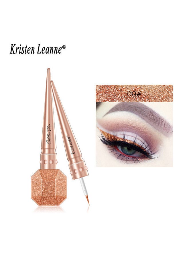 Kristen Leanne - Liquid Glitter Eyeliner, Metallic Satin Eyeliner Liquid Liner Multi-Reflective Sparkle Finish, Smudge-proof Long-lasting Glitter Eye Shadow Makeup - Image 1