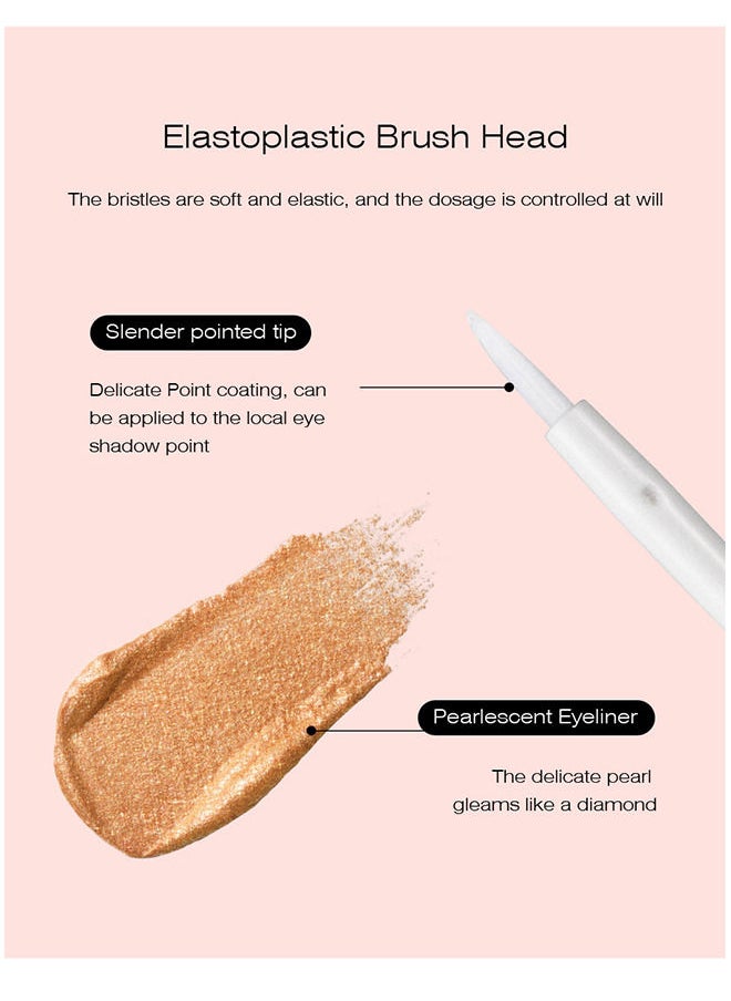 Kristen Leanne - Liquid Glitter Eyeliner, Metallic Satin Eyeliner Liquid Liner Multi-Reflective Sparkle Finish, Smudge-proof Long-lasting Glitter Eye Shadow Makeup - Image 1