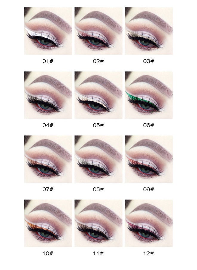 Kristen Leanne - Liquid Glitter Eyeliner, Metallic Satin Eyeliner Liquid Liner Multi-Reflective Sparkle Finish, Smudge-proof Long-lasting Glitter Eye Shadow Makeup - Image 1