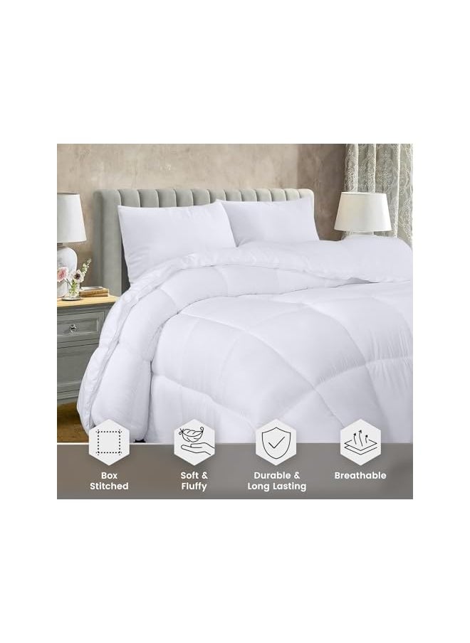Utopia Bedding - Comforter Duvet Insert Quilted Polyester Bedding Comforter With Corner Tabs Box Stitched Down Alternative Comforter White Full - Image 1