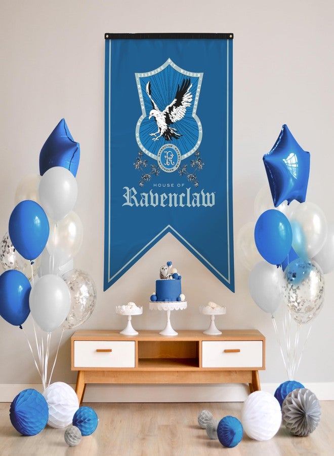 Conquest Journals Harry Potter Ravenclaw Crest Banner, 30'' x 50'' Extra Large Flag, 300D Oxford Cloth, Banners for Birthday Parties, Party Supplies, Dorm Decorations, Wall Decor, Officially Licensed - Image 3
