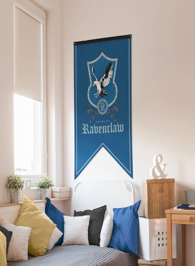 Conquest Journals Harry Potter Ravenclaw Crest Banner, 30'' x 50'' Extra Large Flag, 300D Oxford Cloth, Banners for Birthday Parties, Party Supplies, Dorm Decorations, Wall Decor, Officially Licensed - Image 2