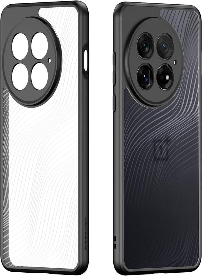 UNBLACK Case Cover Shockproof Hard PC Back Soft TPU Frame Cover Anti-yellowing Anti-scratch Protective Cover Compatible with Oneplus 13 (Clear)