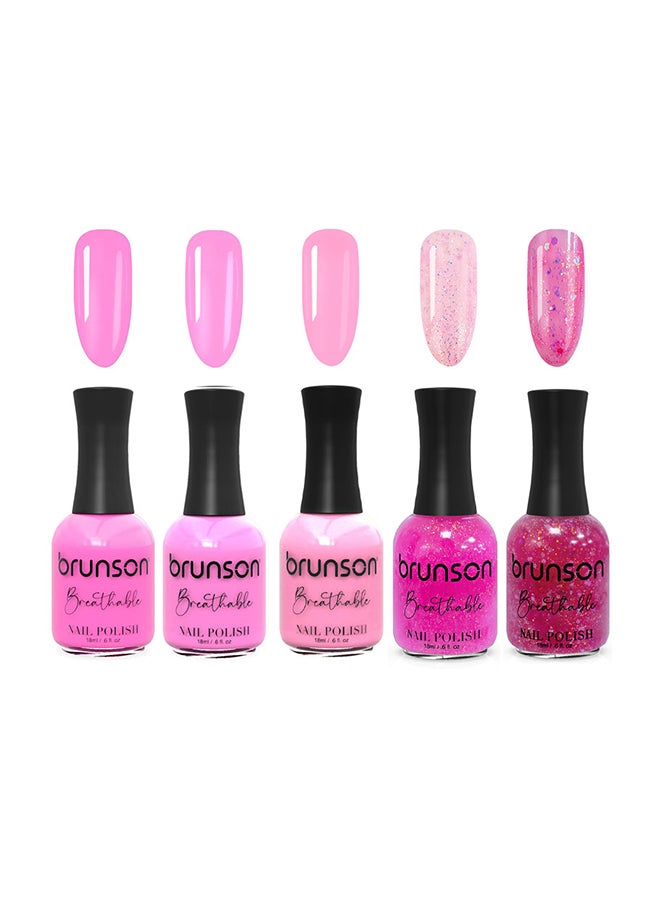 طلاء أظافر قابل للتنفس طلاء أظافر حلال مناسب للوضوء سريع الجفاف نباتي طويل الأمد وسهل التقشير 18 مل BCC01