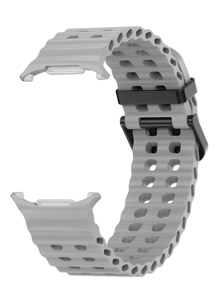 Youque - Silicone Sport Strap Bands for Samsung Galaxy Watch 7 Ultra Band 47mm, Breathable Soft Silicone Waterproof Watch Strap - Image 1