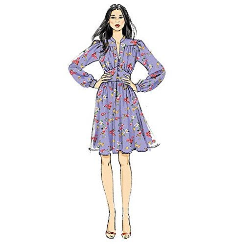 Vogue Patterns نمط خياطة فساتين فوغ V9076 E5 مع أكمام بيشوب، مقاس 14-22 (9076) - Image 3