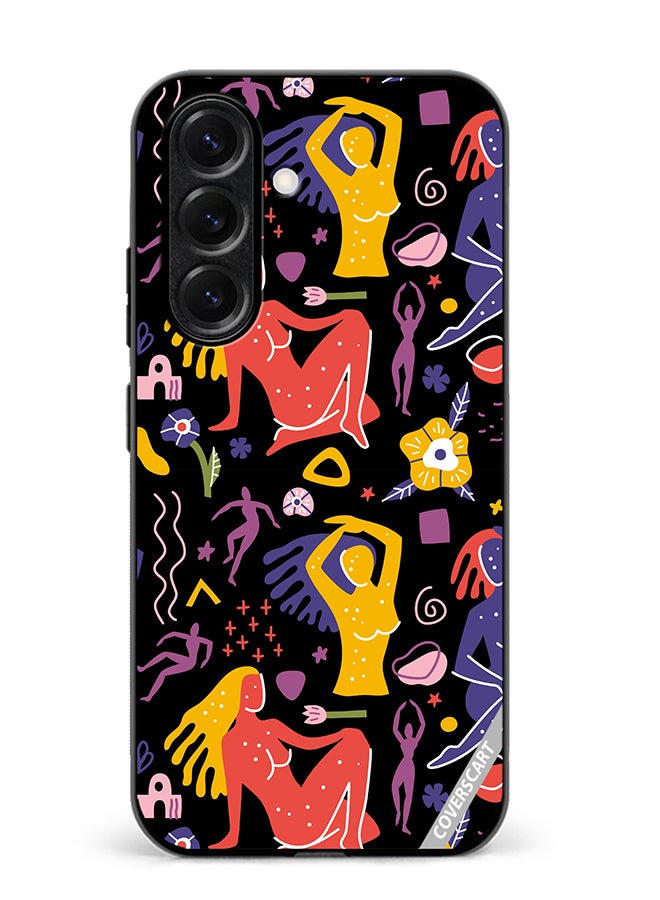 VR CREATIVE Protective Case Cover For Samsung Galaxy S25 Of Flat Matisse Style Design Multicolour