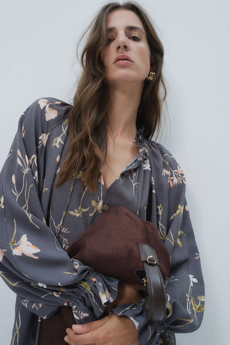 H&M Floral Print Mini Dress