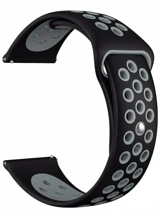 حزام ساعة Apple Watch مقاس 46 مم/45 مم/44 مم/49 مم من Nike لساعة Apple Watch All Series باللون الأسود/الرمادي - Image 2