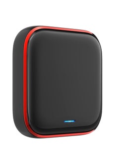 جهاز تحكم عن بعد ذكي عالمي يعمل بتقنية WiFi-IR: جهاز تحكم عن بعد يعمل بتقنية WiFi بالأشعة تحت الحمراء، محور ذكي للمنزل يعمل بتقنية IR/RF، جهاز إرسال الأشعة تحت الحمراء وجهاز إرسال الترددات اللاسلكية للمروحة والتلفزيون ومشغل أقراص DVD، التحكم بتطبيق Tuya، التحكم الصوتي الذكي، أسود