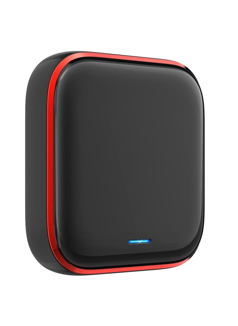 Excefore - جهاز تحكم عن بعد ذكي عالمي يعمل بتقنية WiFi-IR: جهاز تحكم عن بعد يعمل بتقنية WiFi بالأشعة تحت الحمراء، محور ذكي للمنزل يعمل بتقنية IR/RF، جهاز إرسال الأشعة تحت الحمراء وجهاز إرسال الترددات اللاسلكية للمروحة والتلفزيون ومشغل أقراص DVD، التحكم بتطبيق Tuya، التحكم الصوتي الذكي، أسود - Image 1