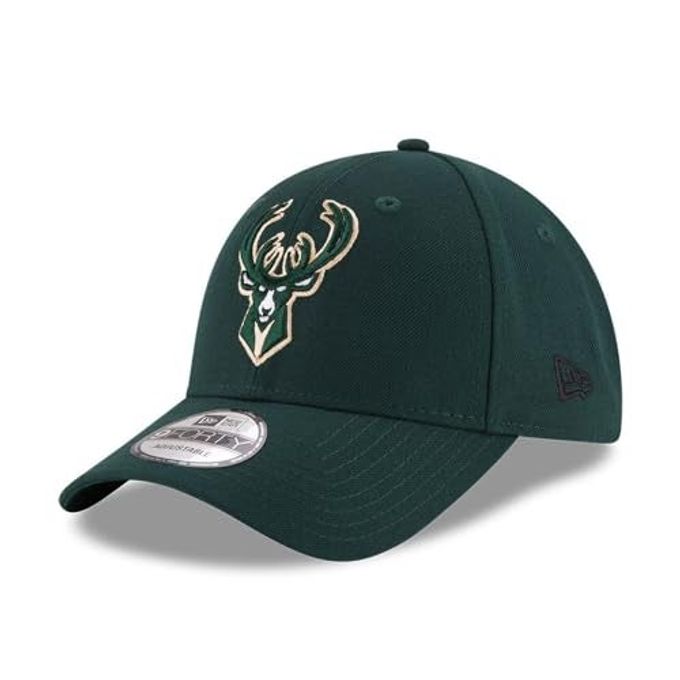 NEW ERA Nba Milwaukee Bucks The League 9Forty Adjustable Cap, Dark Green, One Size - Image 3