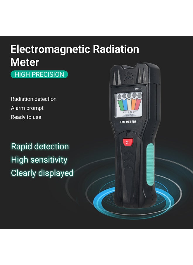 Lepmerk FY8817 Handheld EMF Meter with 5 LED Magnetic Field Detector, Household Electromagnetic Radiation Meter Magnetic Field Tester  - Image 5