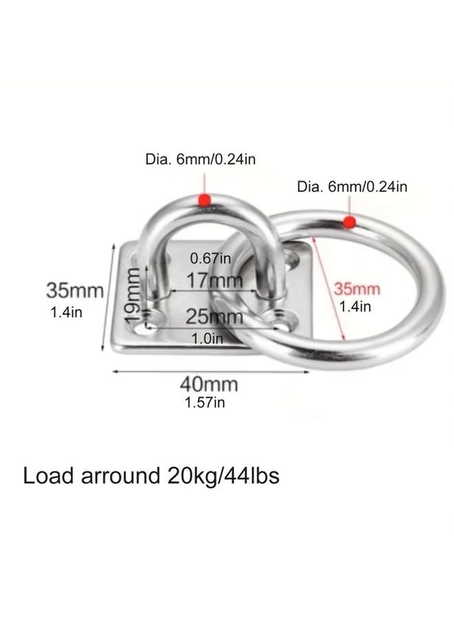 40x35mm Heavy Duty Metal Ring Buckle Multi Purpose Outdoor Lifting Tool - Image 4