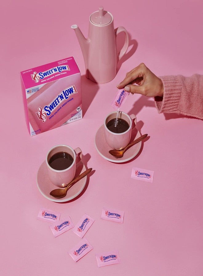 IN THE RAW Sweet'N Low Zero Calorie Sweetener Packets, 250 Ct, Kosher & Gluten Free, Low Glycemic Index, Individual Tea and Coffee Sweetener Packets - Image 3