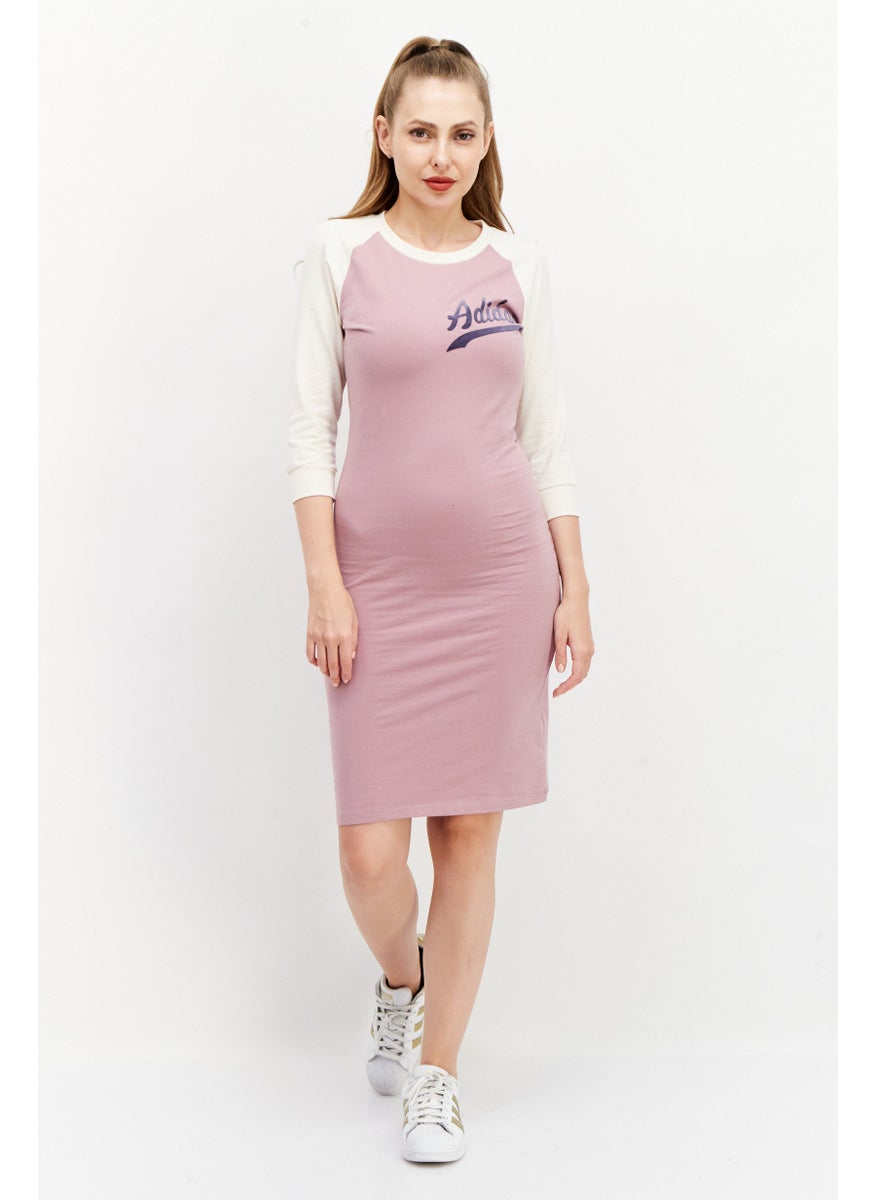 adidas Originals Women Sportswear Fit Outdoor Midi Dress, Lilac  - Image 1